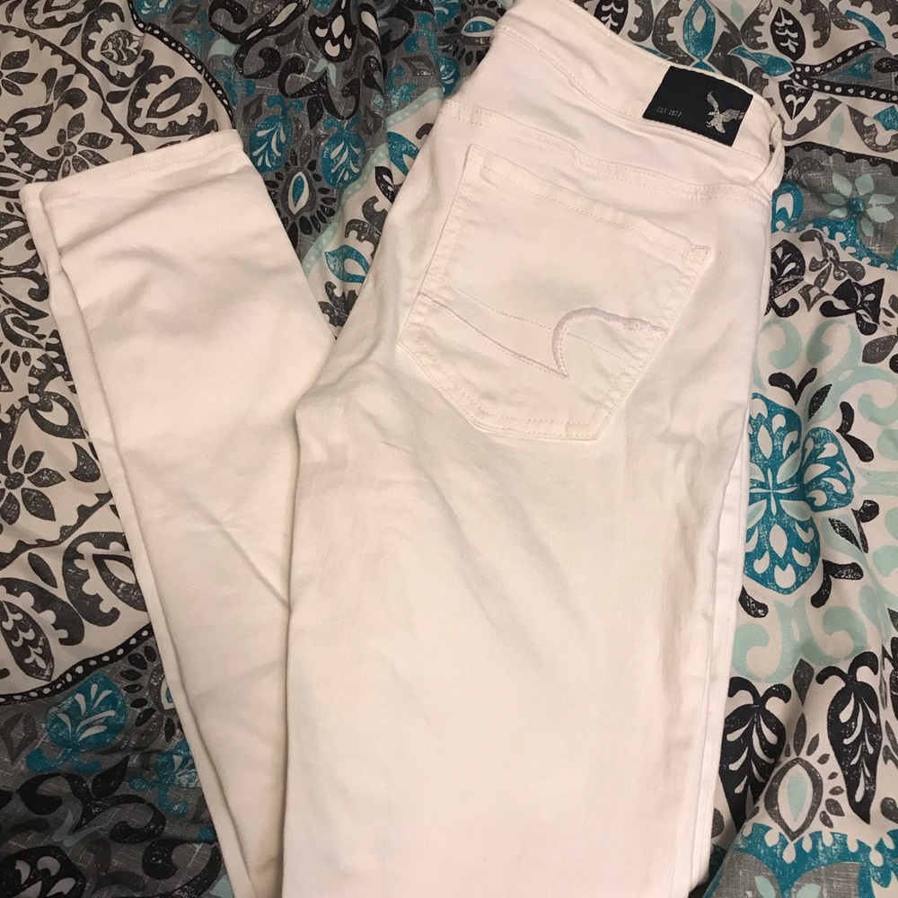 American Eagle white jegging pants